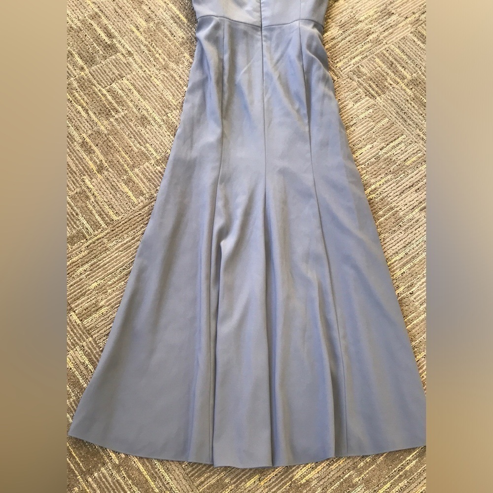 DESSY COLLECTION Silver Stone Blue Off Shoulder Prom Formal Gown Size 16 NWT - Picture 10 of 15